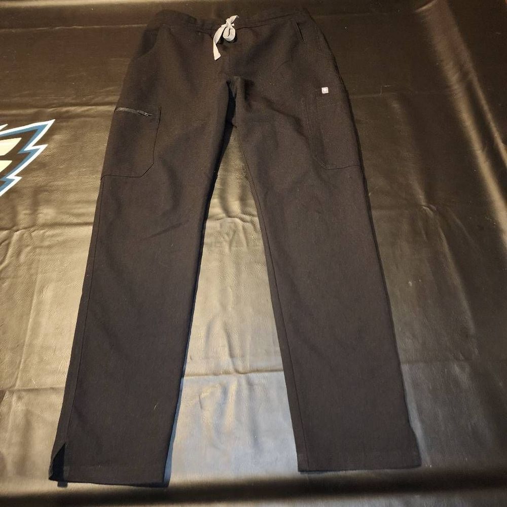 Figs Womens Black Yolo Skinny Scrub Pants Small